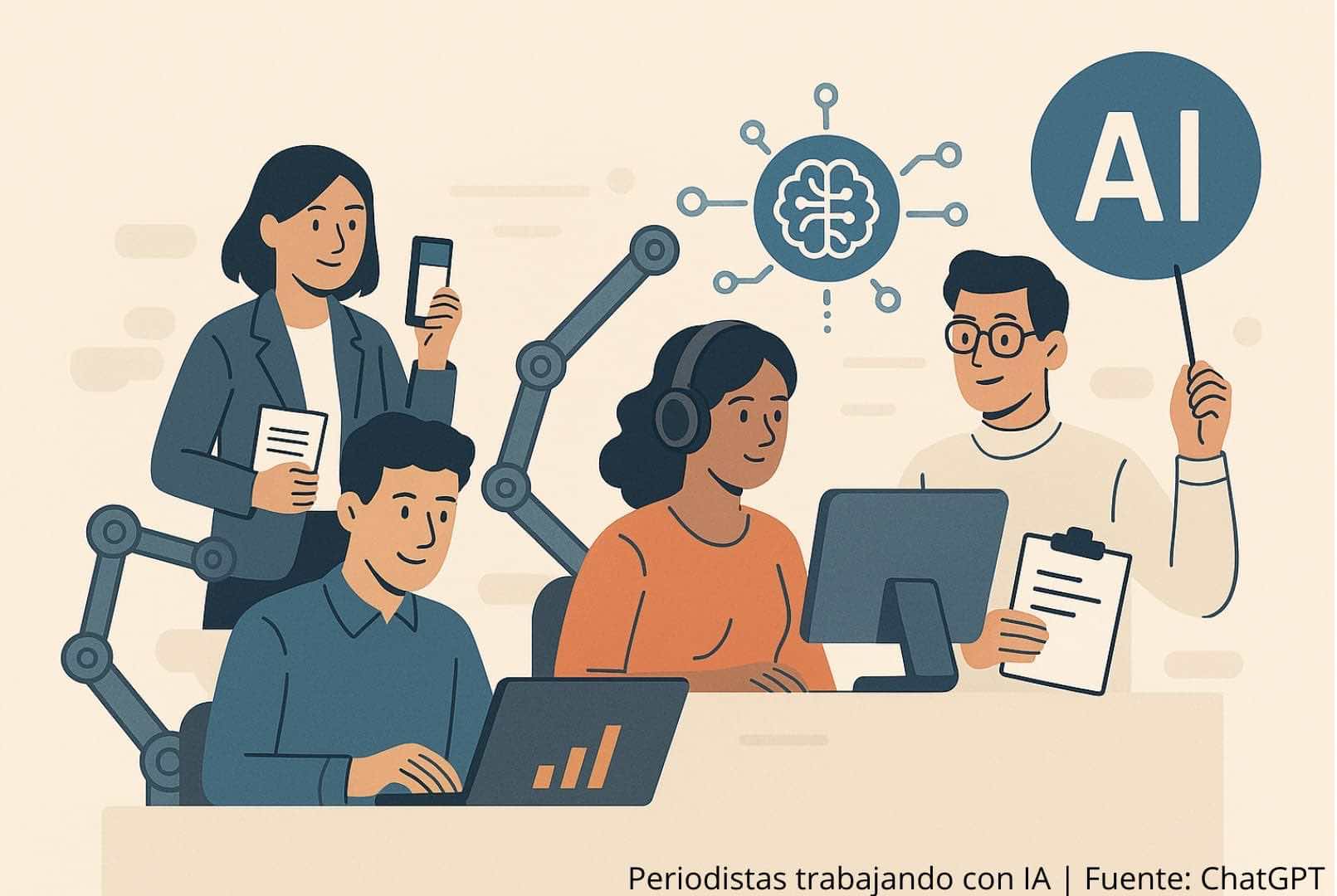 La inteligencia artificial llega a las redacciones