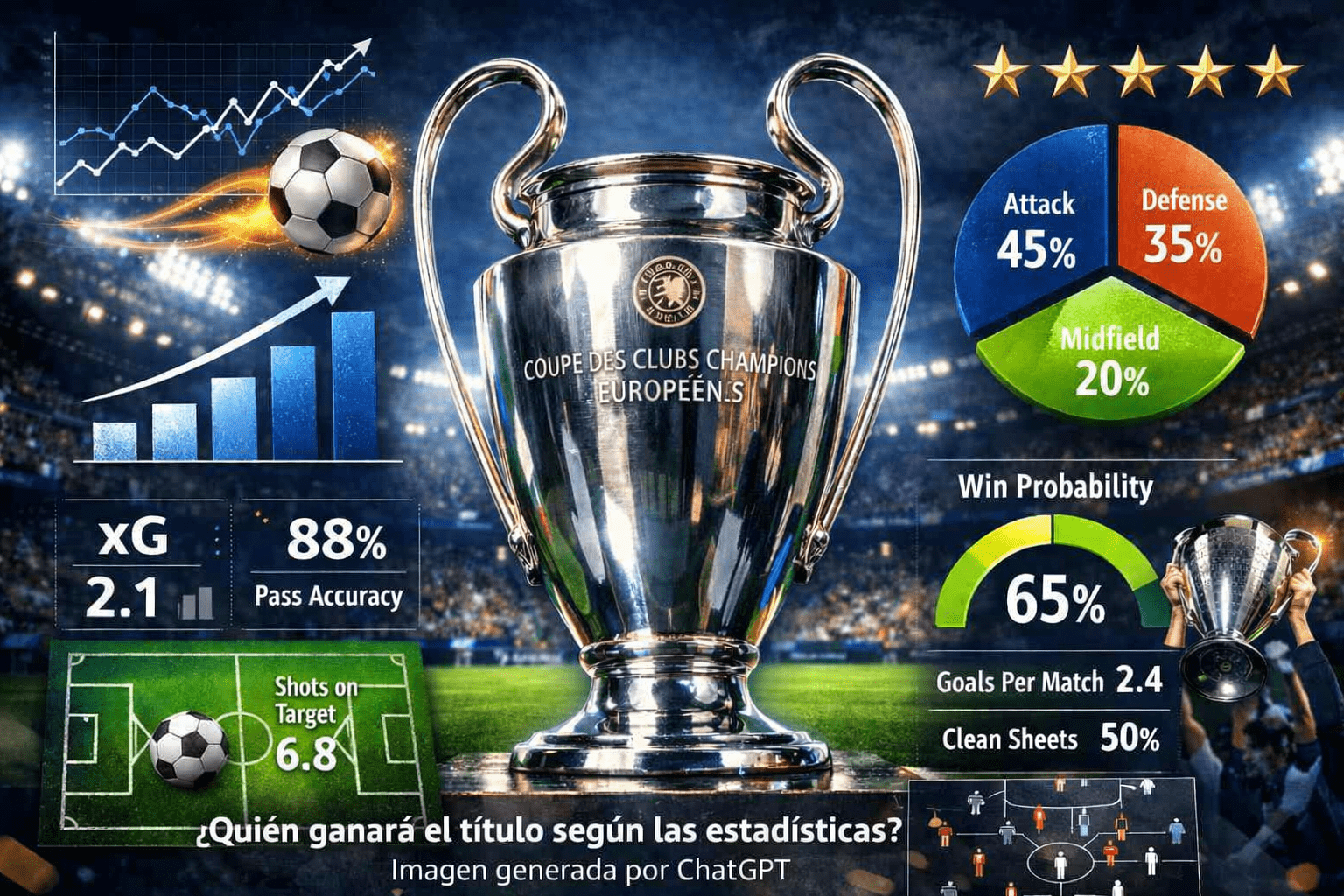 Lo futbolístico frente a los números en la Champions League