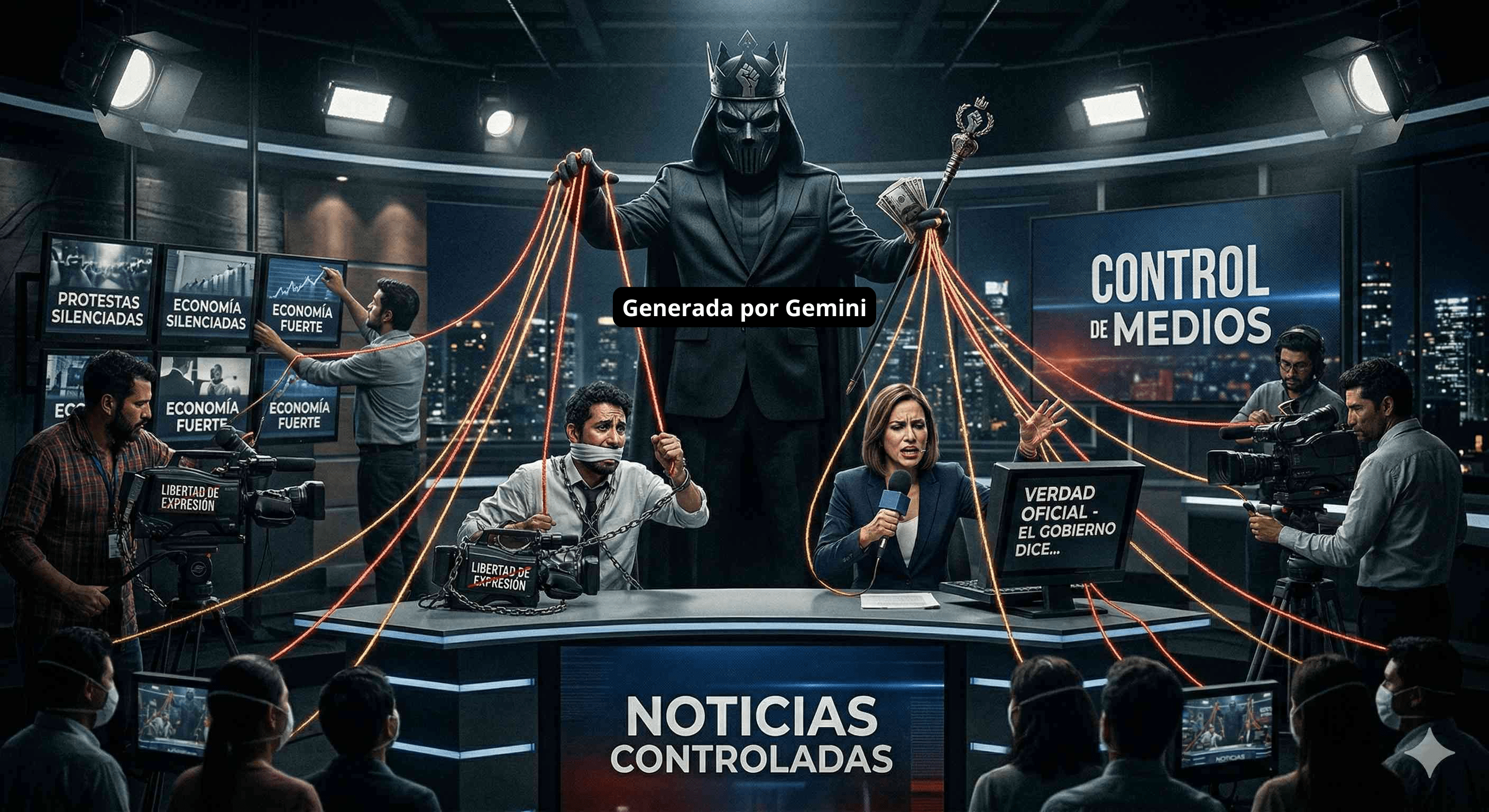 ¿Cómo controla el poder los medios de comunicación?